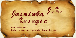 Jasminka Kesegić vizit kartica